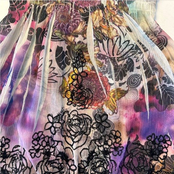 Floral Lace Trim Women's Fairy Top - Picture 6 of 9